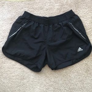 Adidas black workout shorts with lining EUC